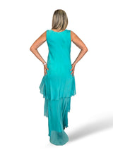 VESTIDO CAPA SEDA DESHILACHADO