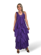 VESTIDO CAPA SEDA DESHILACHADO