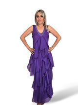 VESTIDO CAPA SEDA DESHILACHADO