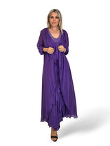 VESTIDO CAPA SEDA DESHILACHADO