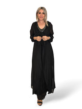 VESTIDO CAPA SEDA DESHILACHADO
