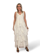 VESTIDO CAPA SEDA DESHILACHADO