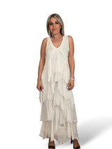 VESTIDO CAPA SEDA DESHILACHADO
