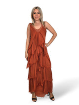 VESTIDO CAPA SEDA DESHILACHADO