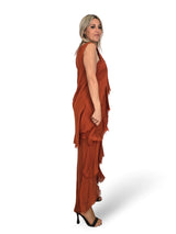 VESTIDO CAPA SEDA DESHILACHADO
