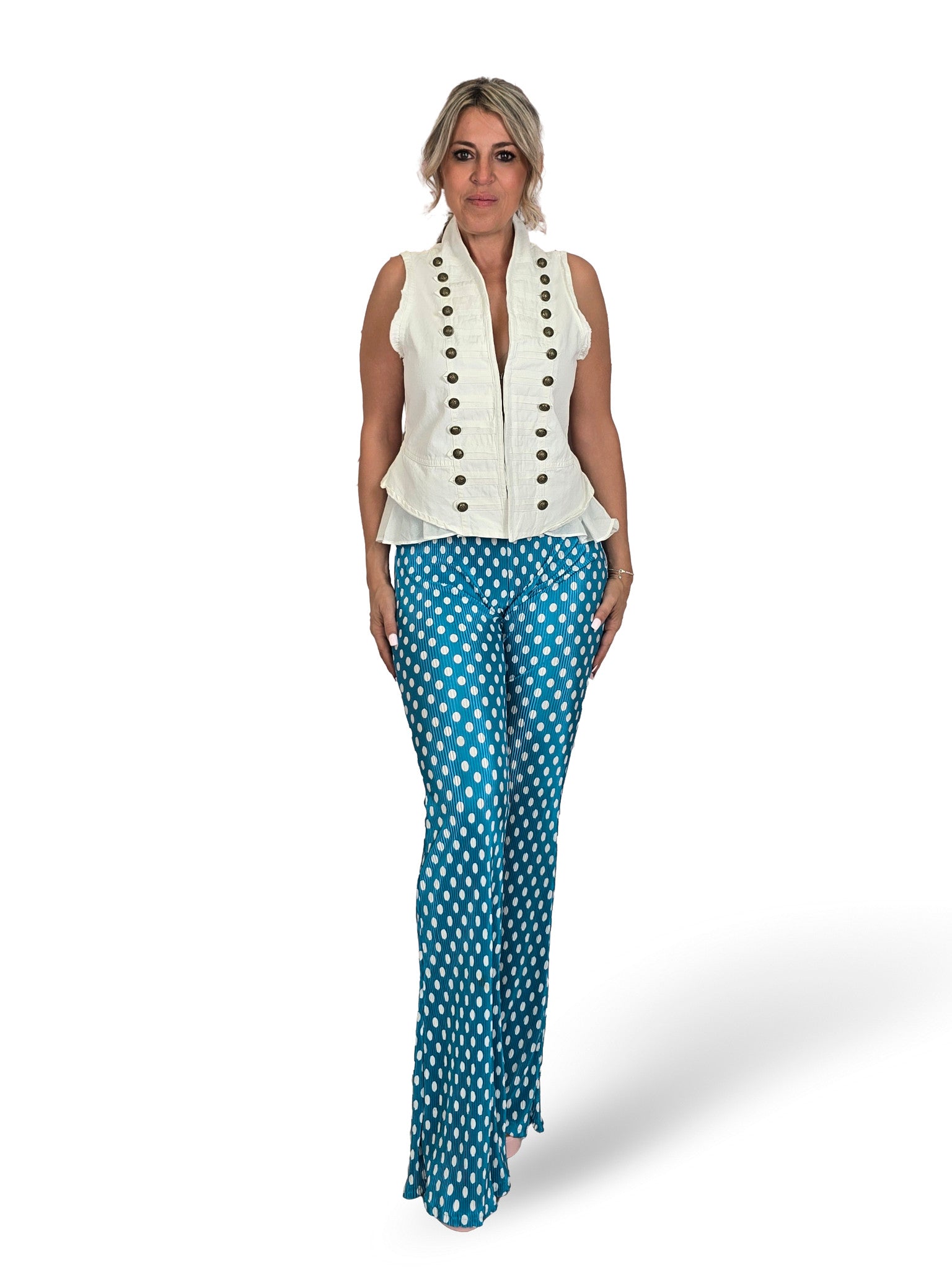 PANTALON PLISADO LUNARES JOT