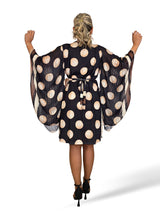 JOT Seiden-Batwater-Strickkleid, kurzes Kleid