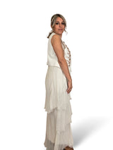 CHALECO BORDADO MILITAR BLANCO