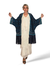 KIMONO CORTO BORDADO FLECOS JOT