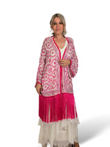 KIMONO CORTO BORDADO FLECOS JOT