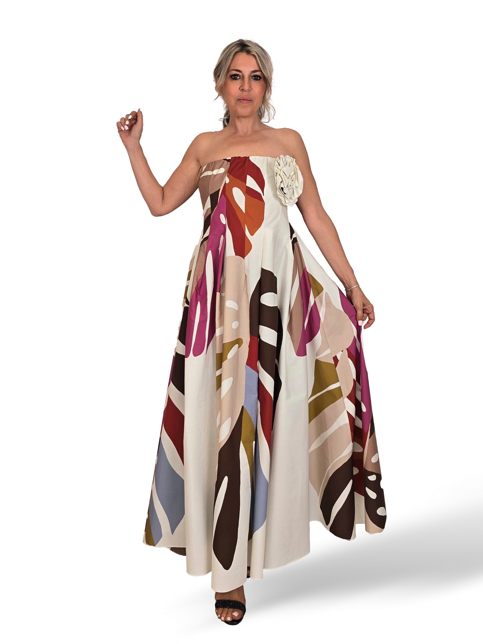 ROBE À BRETELLES IMPRIMÉ FLORAL