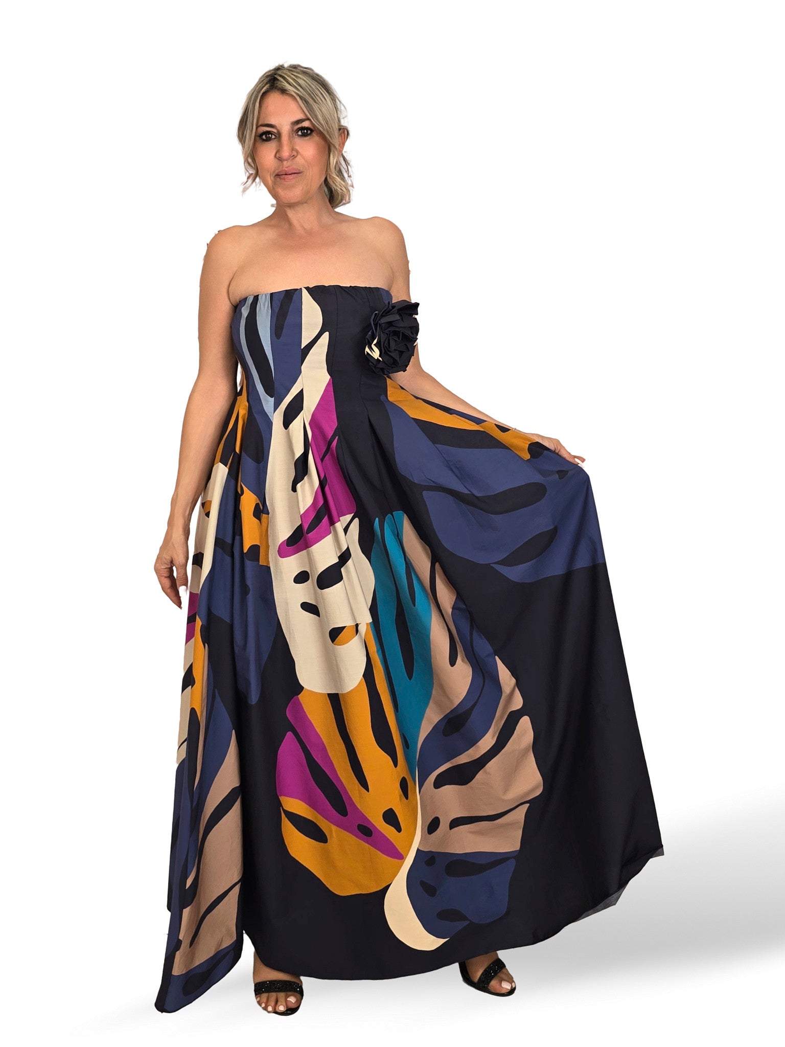 ROBE À BRETELLES IMPRIMÉ FLORAL