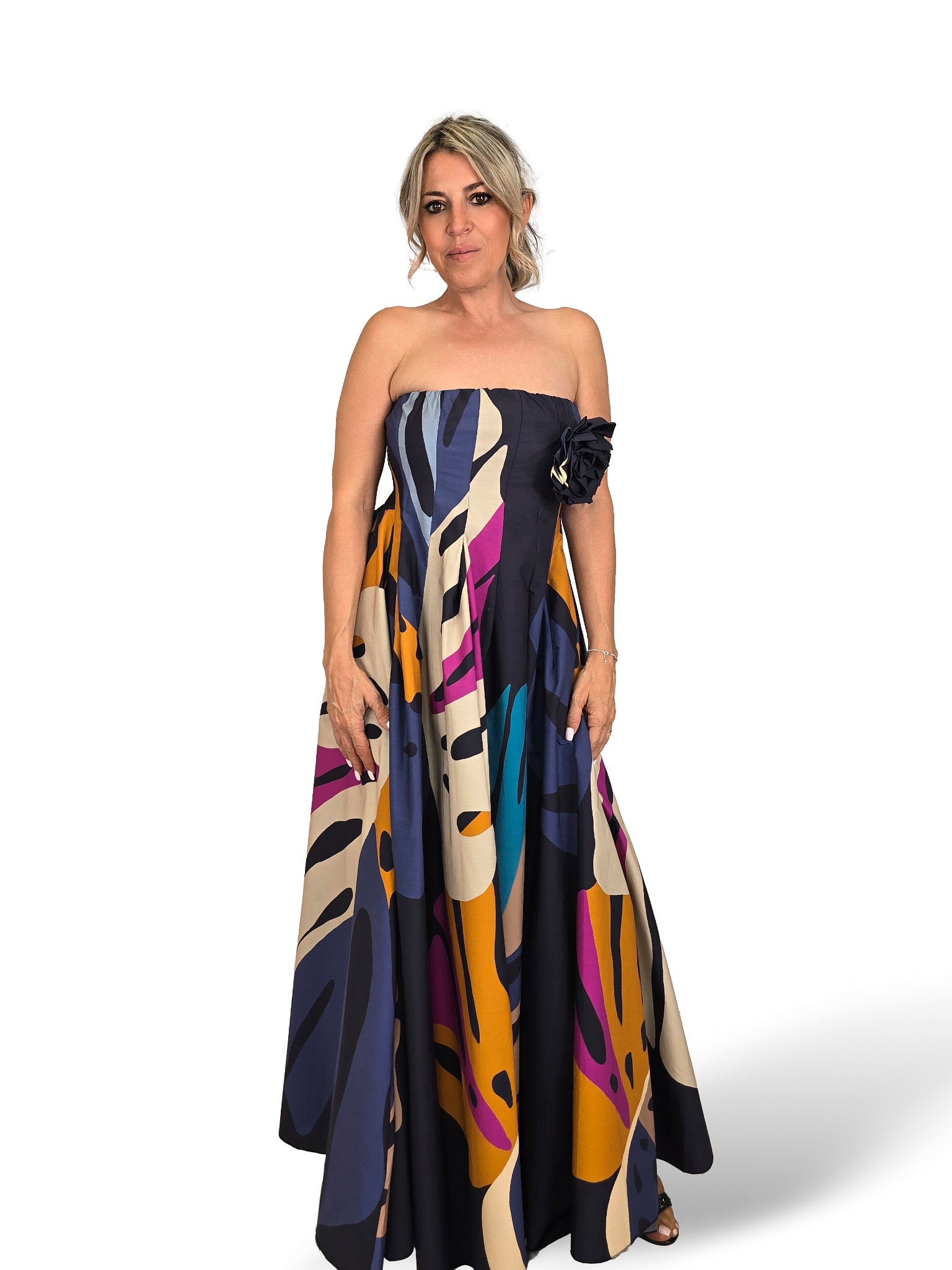 ROBE À BRETELLES IMPRIMÉ FLORAL