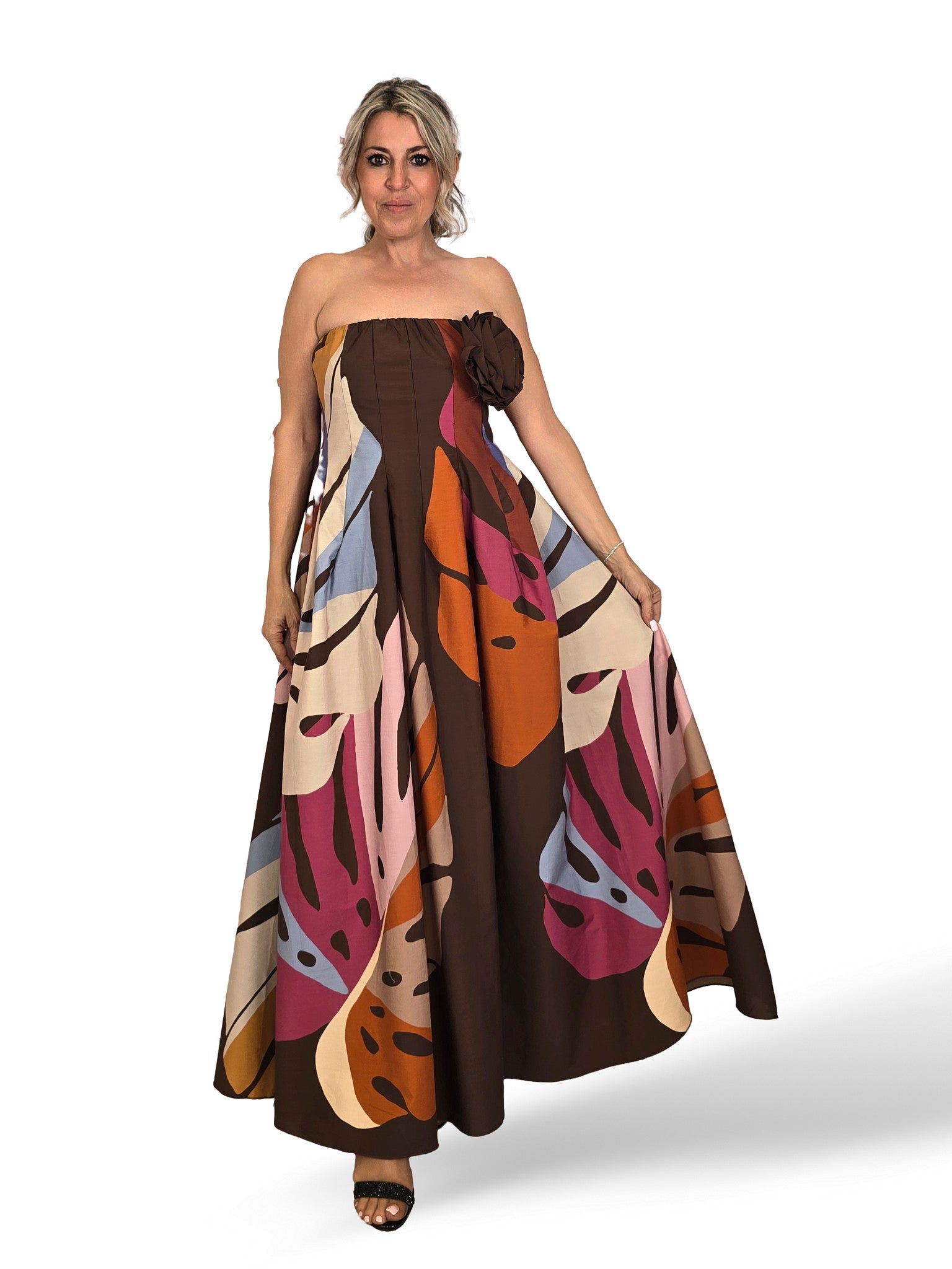 ROBE À BRETELLES IMPRIMÉ FLORAL