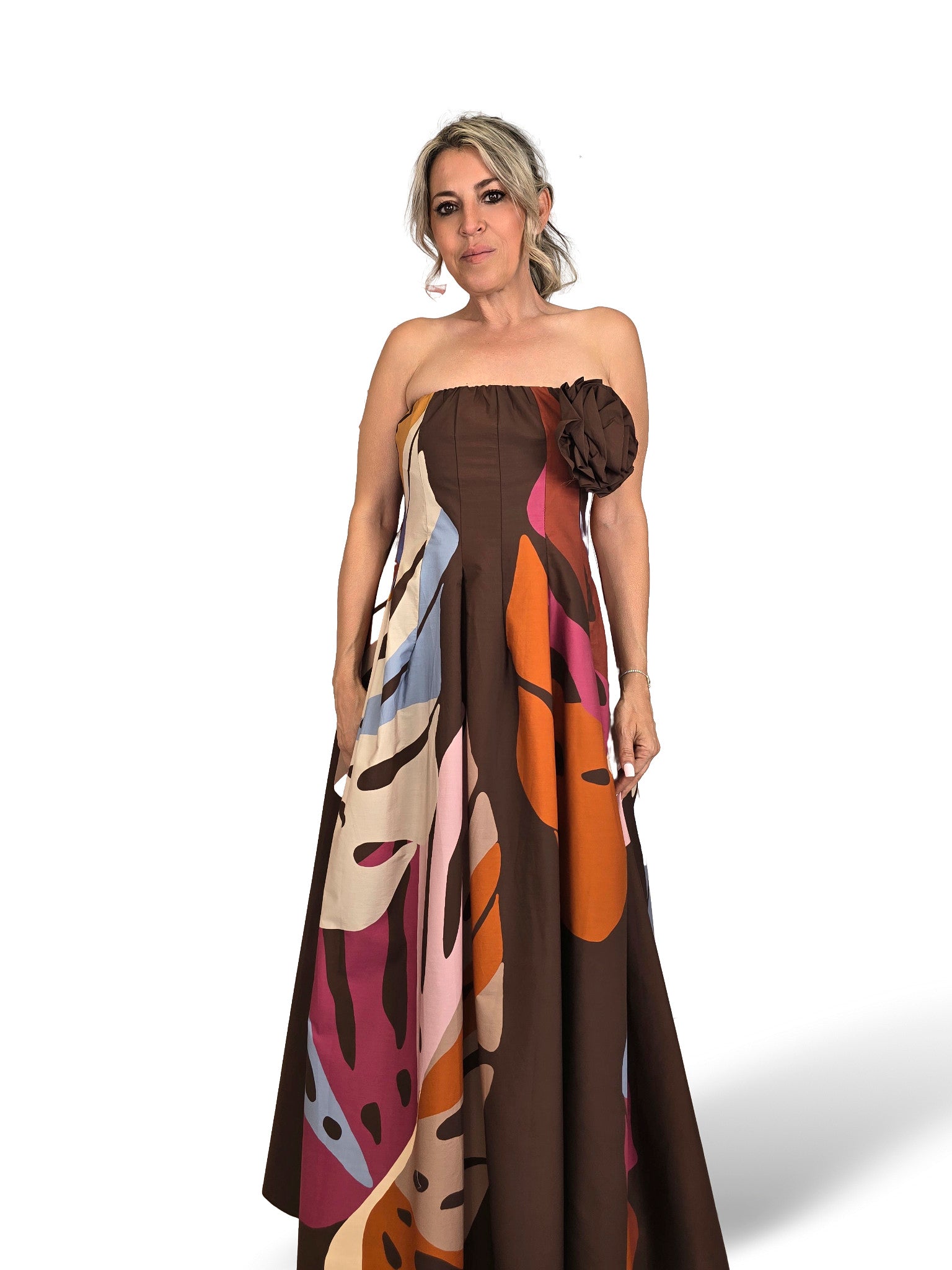 ROBE À BRETELLES IMPRIMÉ FLORAL