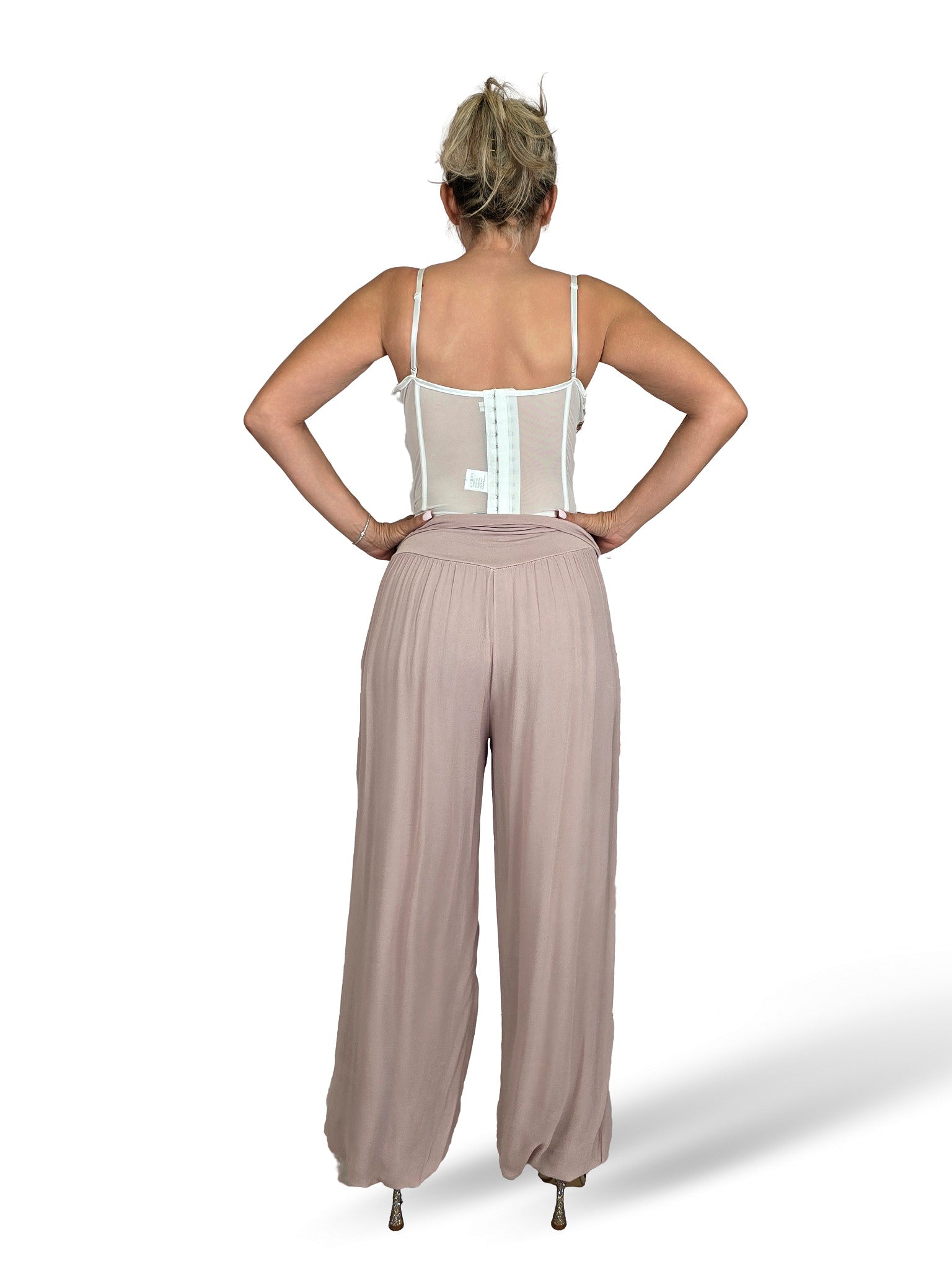 CORSET TUL BORDADO FLORES