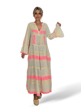 VESTIDO IBIZA LARGO MANGA LARGA JOT