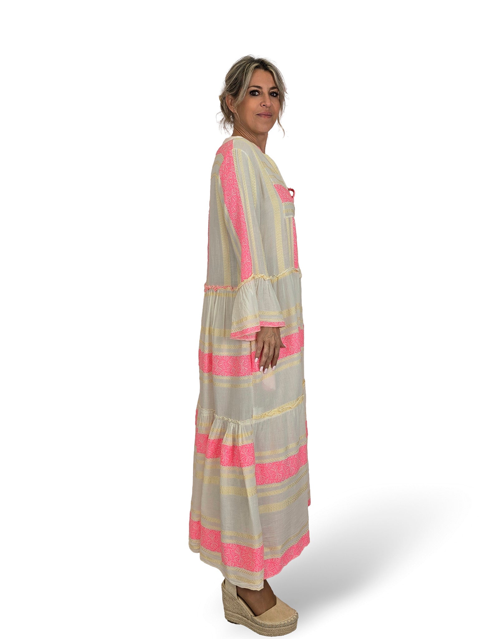 VESTIDO IBIZA LARGO MANGA LARGA JOT