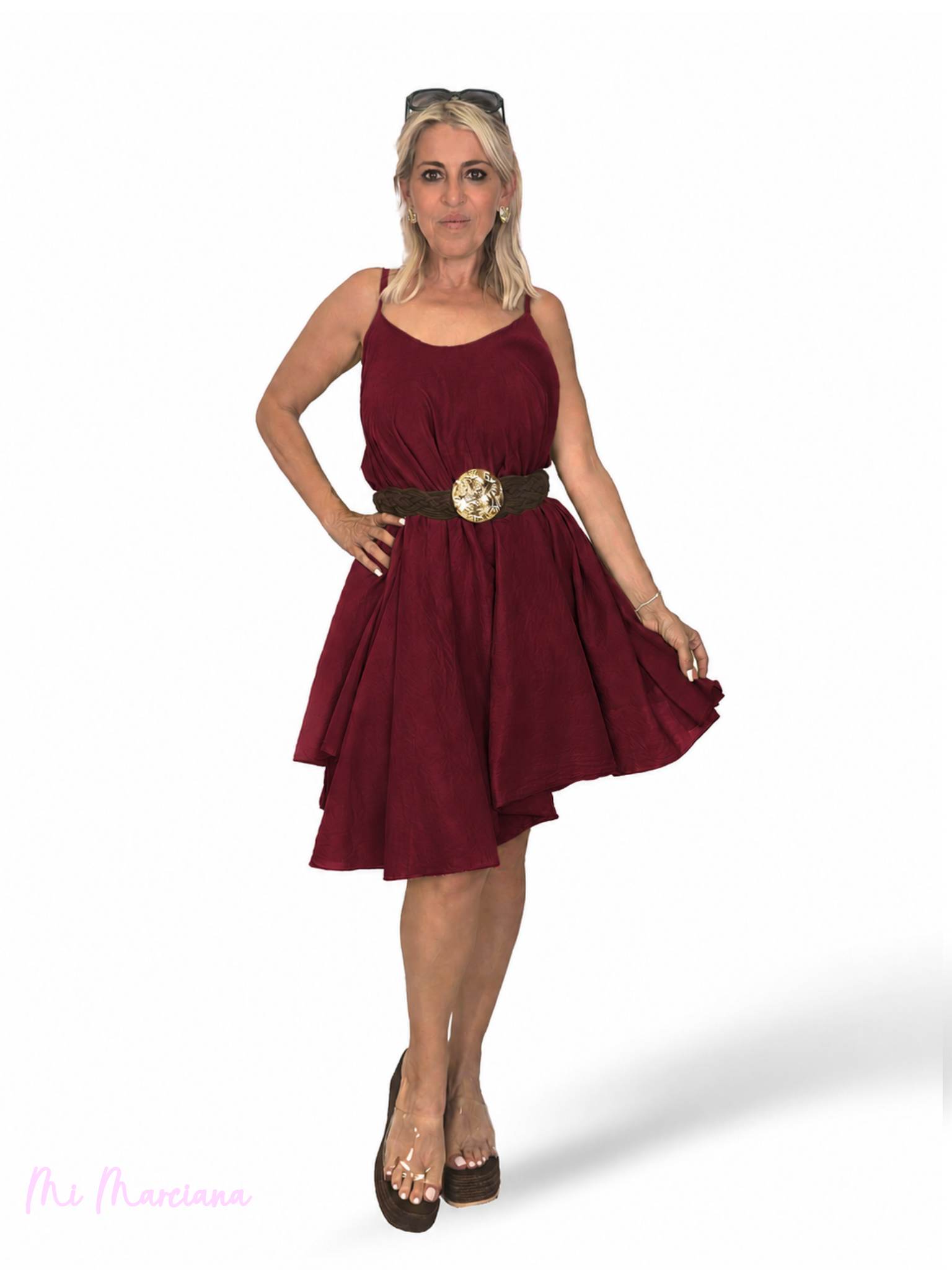 VESTIDO ASIMETRICO GASA BOAL JOT