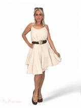 VESTIDO ASIMETRICO GASA BOAL JOT