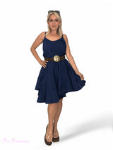 VESTIDO ASIMETRICO GASA BOAL JOT