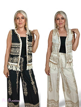 CHALECO BORDADO THAI