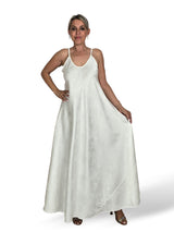 VESTIDO SATÉN BROCADO