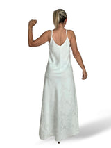VESTIDO SATÉN BROCADO