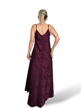 VESTIDO SATÉN BROCADO