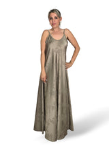 VESTIDO SATÉN BROCADO