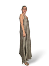 VESTIDO SATÉN BROCADO