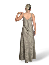 VESTIDO SATÉN BROCADO