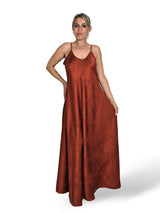 VESTIDO SATÉN BROCADO