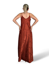 VESTIDO SATÉN BROCADO