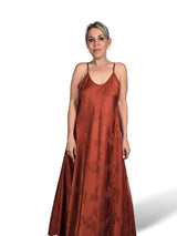 VESTIDO SATÉN BROCADO