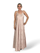 VESTIDO SATÉN BROCADO