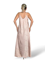VESTIDO SATÉN BROCADO