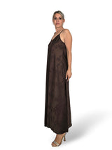 VESTIDO SATÉN BROCADO