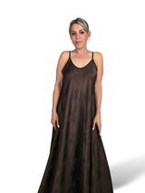 VESTIDO SATÉN BROCADO