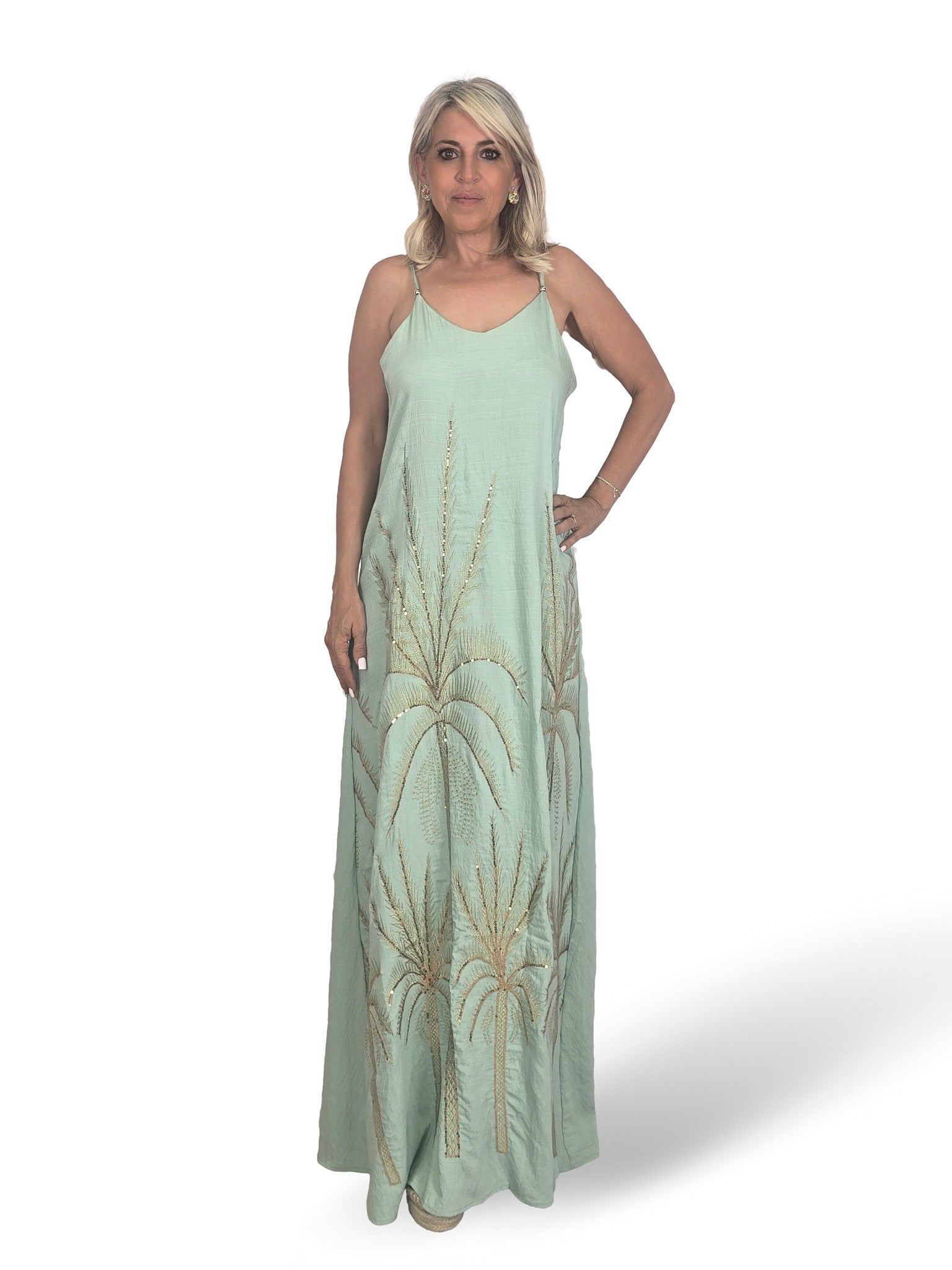 VESTIDO PALMERA LENTEJUELAS