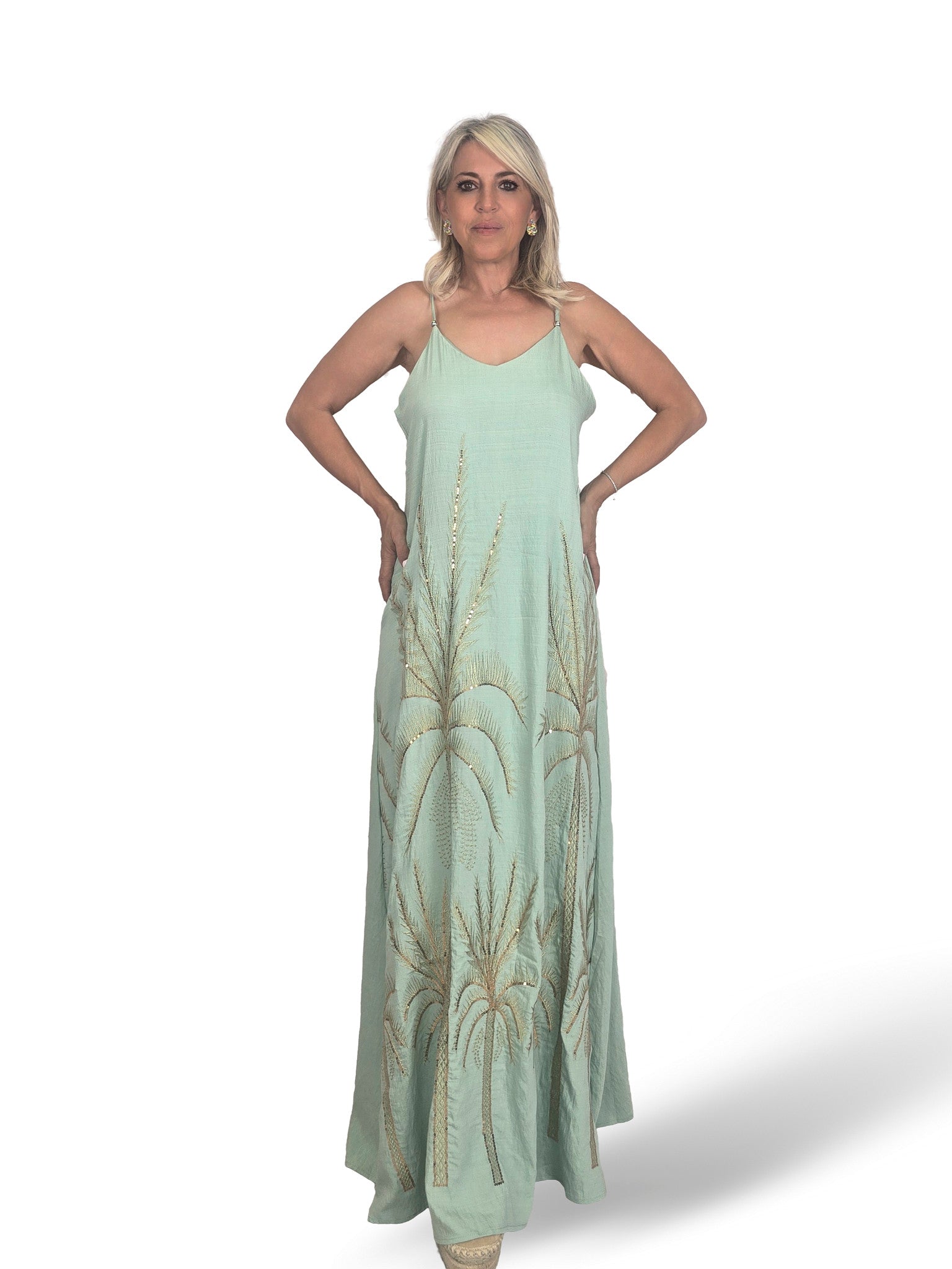 VESTIDO PALMERA LENTEJUELAS