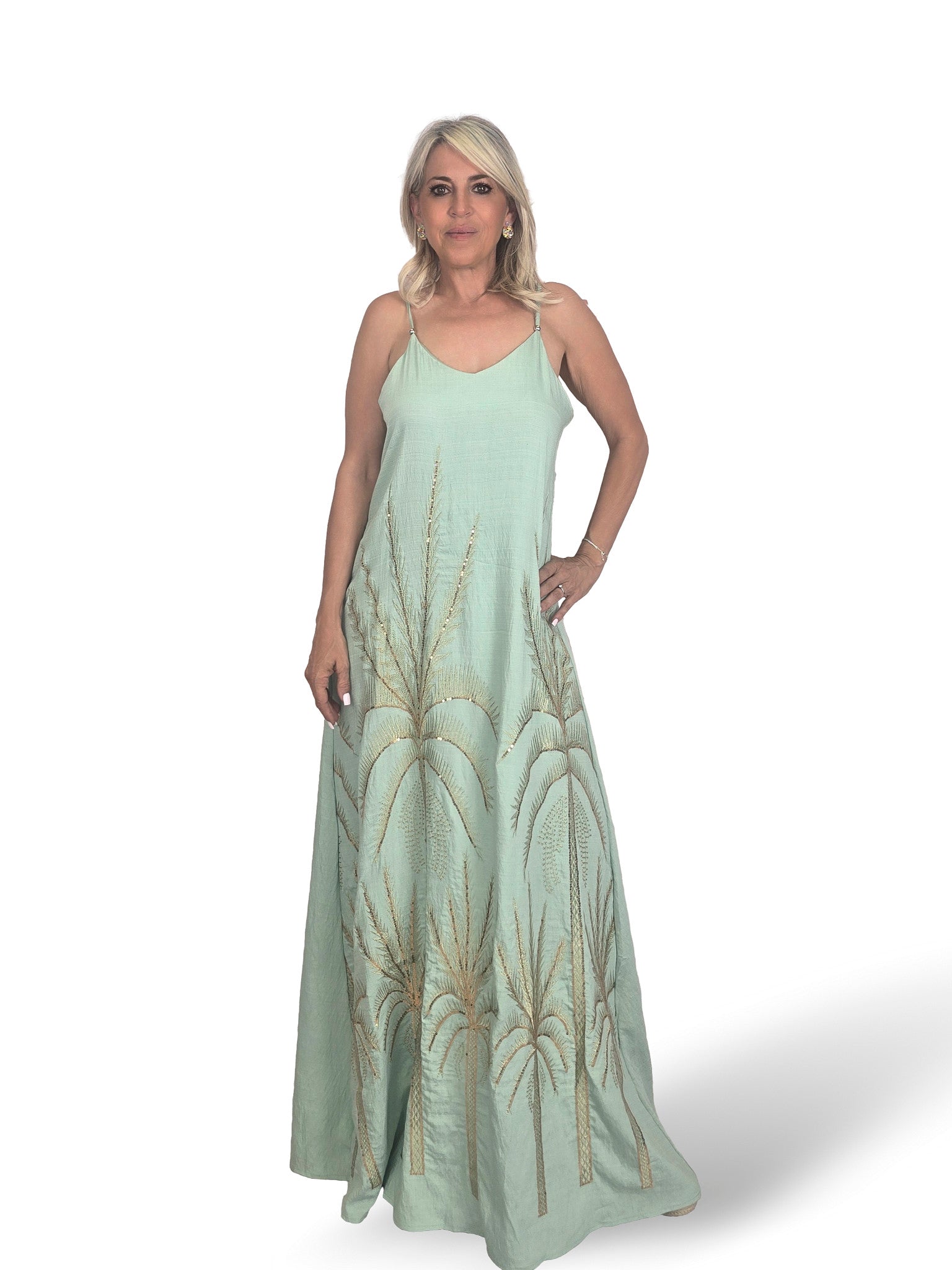 VESTIDO PALMERA LENTEJUELAS