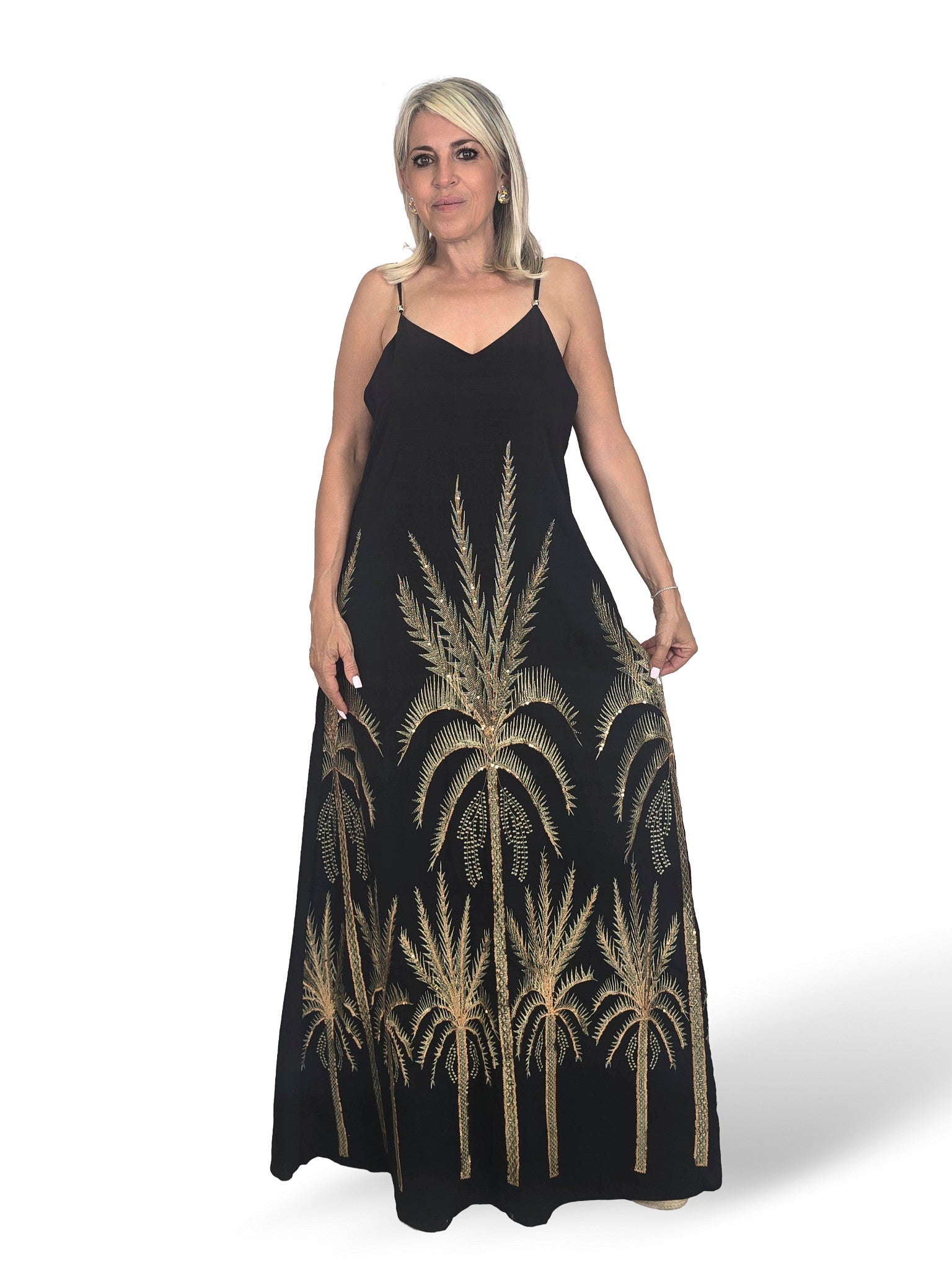 VESTIDO PALMERA LENTEJUELAS