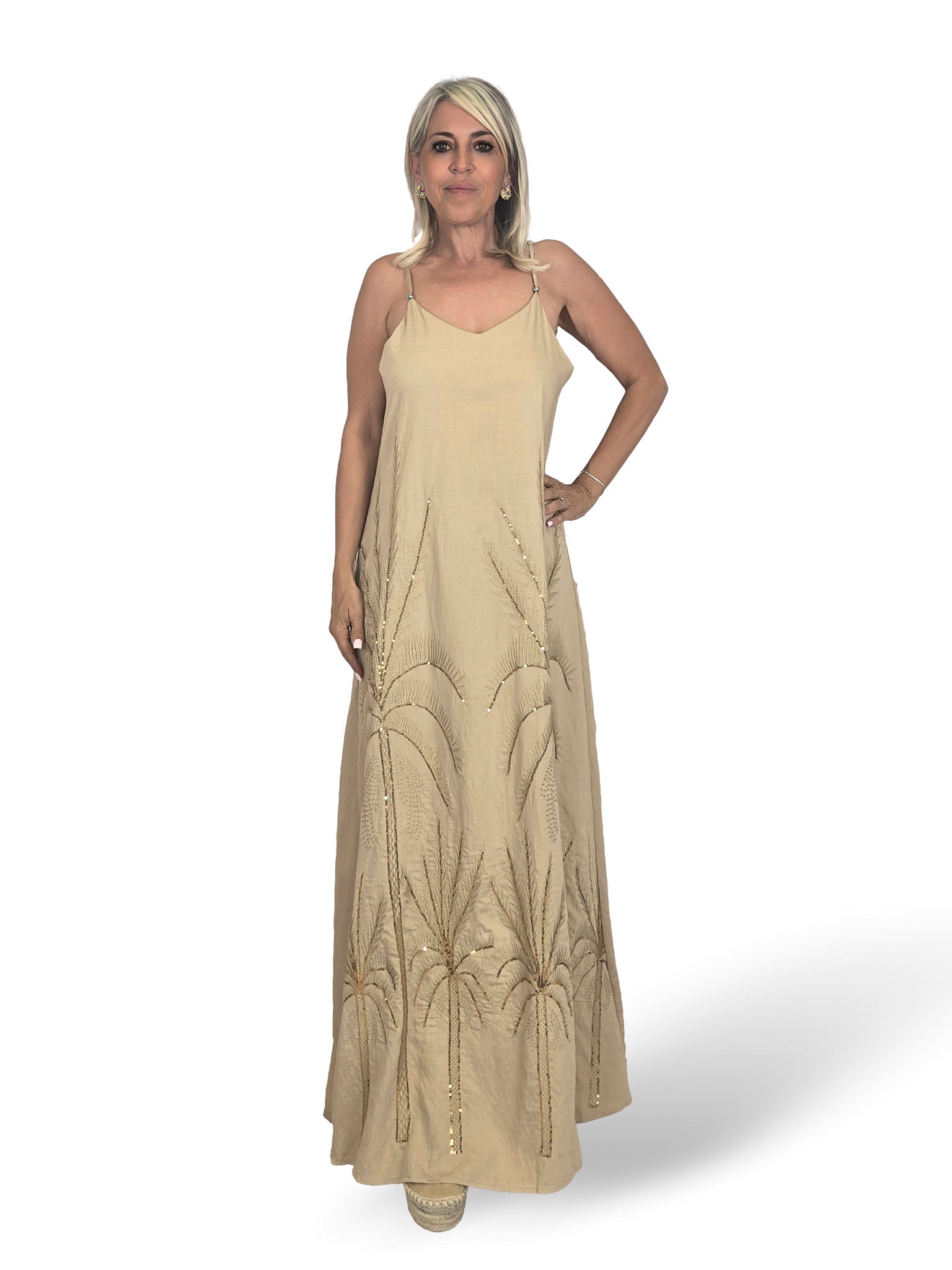 VESTIDO PALMERA LENTEJUELAS