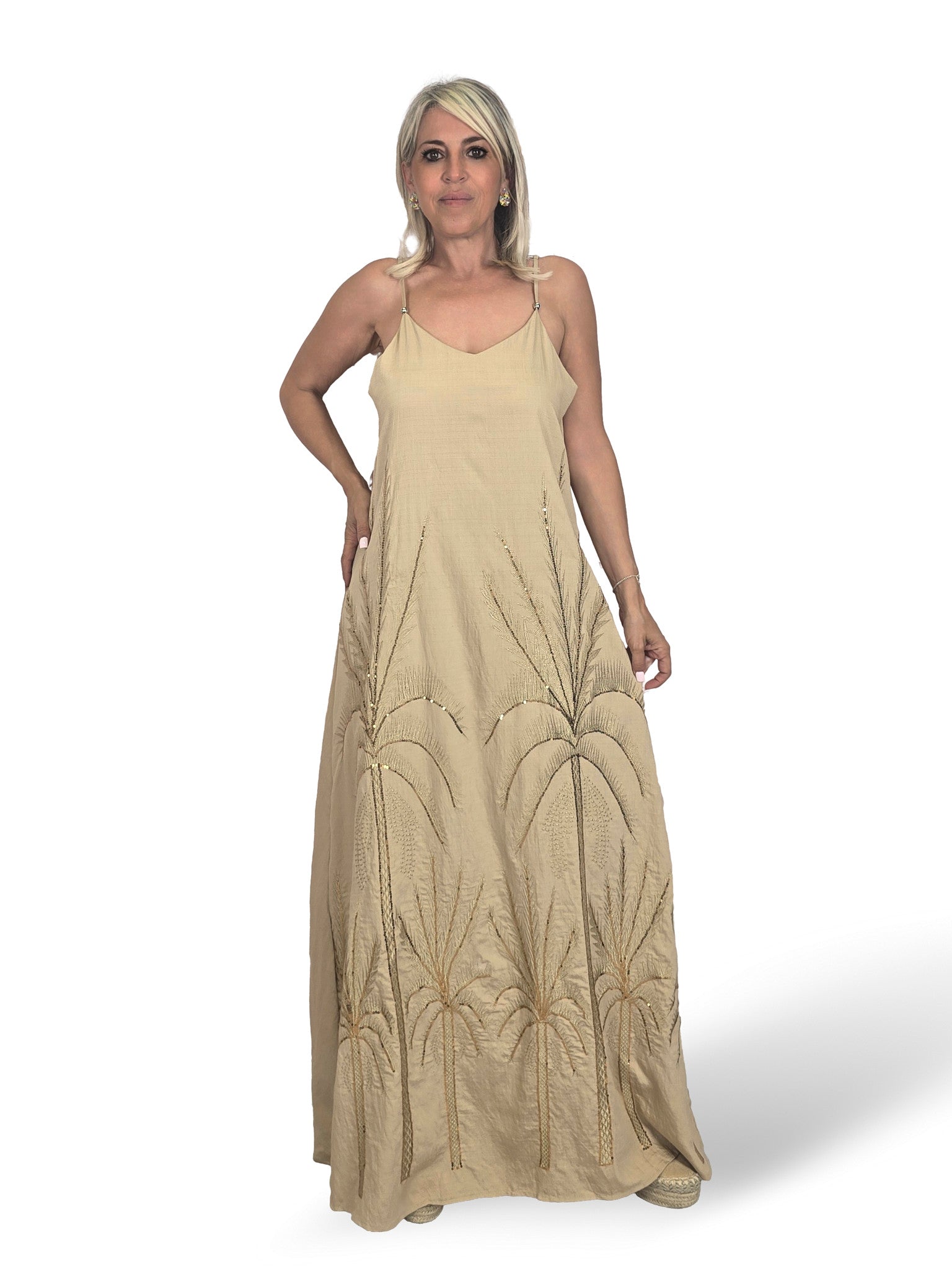 VESTIDO PALMERA LENTEJUELAS