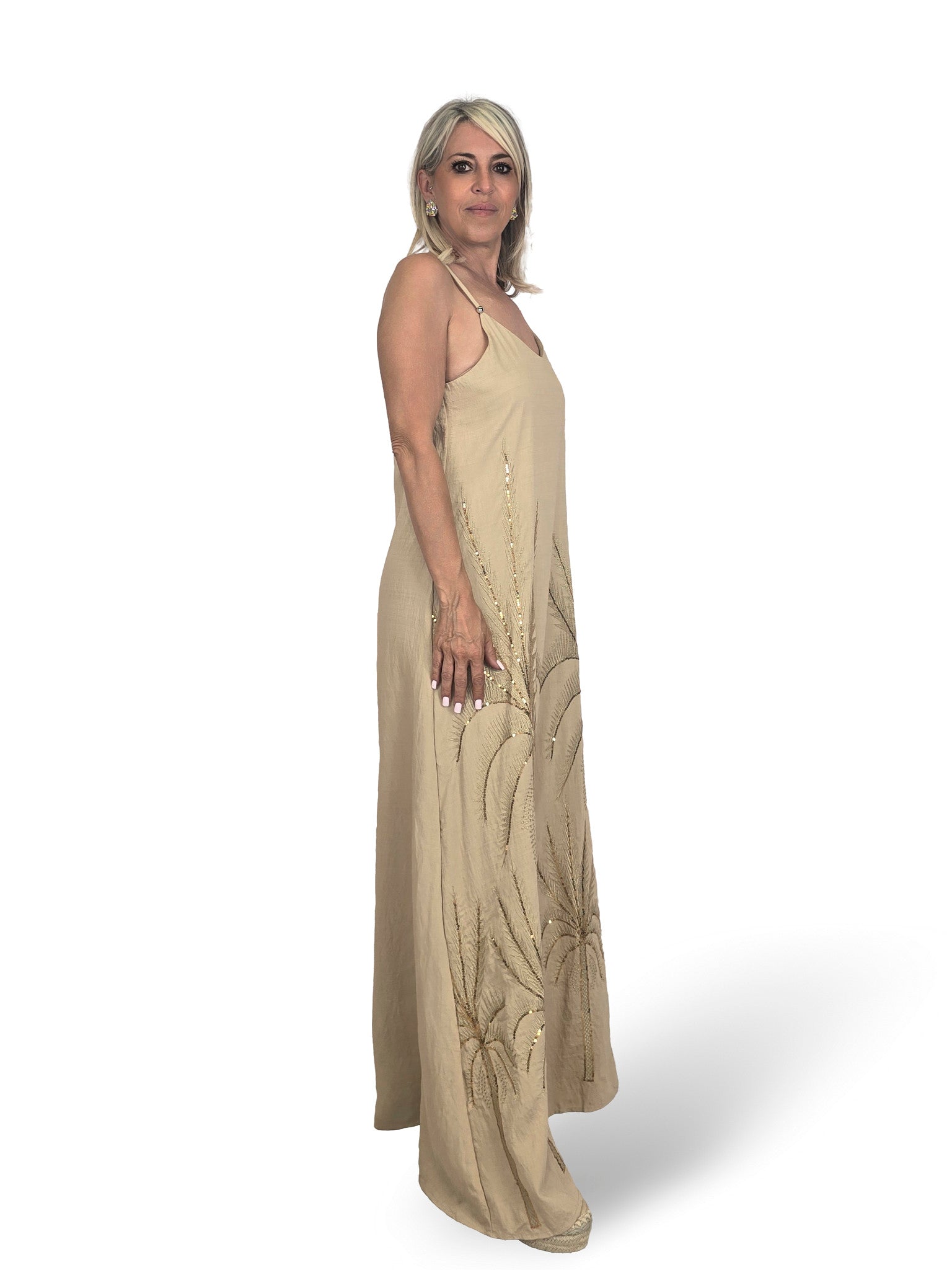 VESTIDO PALMERA LENTEJUELAS