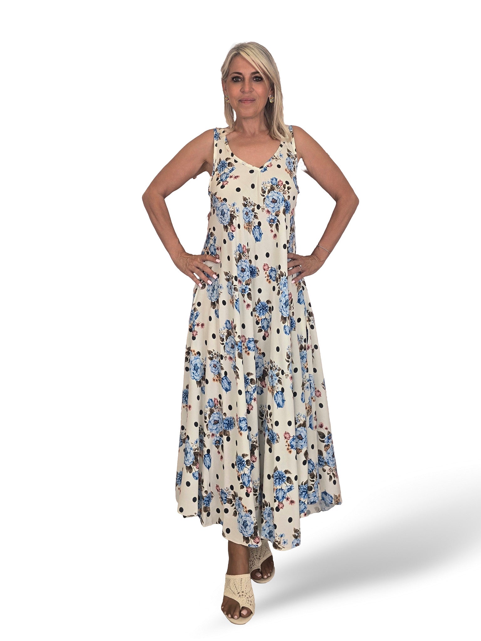 JOT Kleid mit Blumenmuster und Trägern