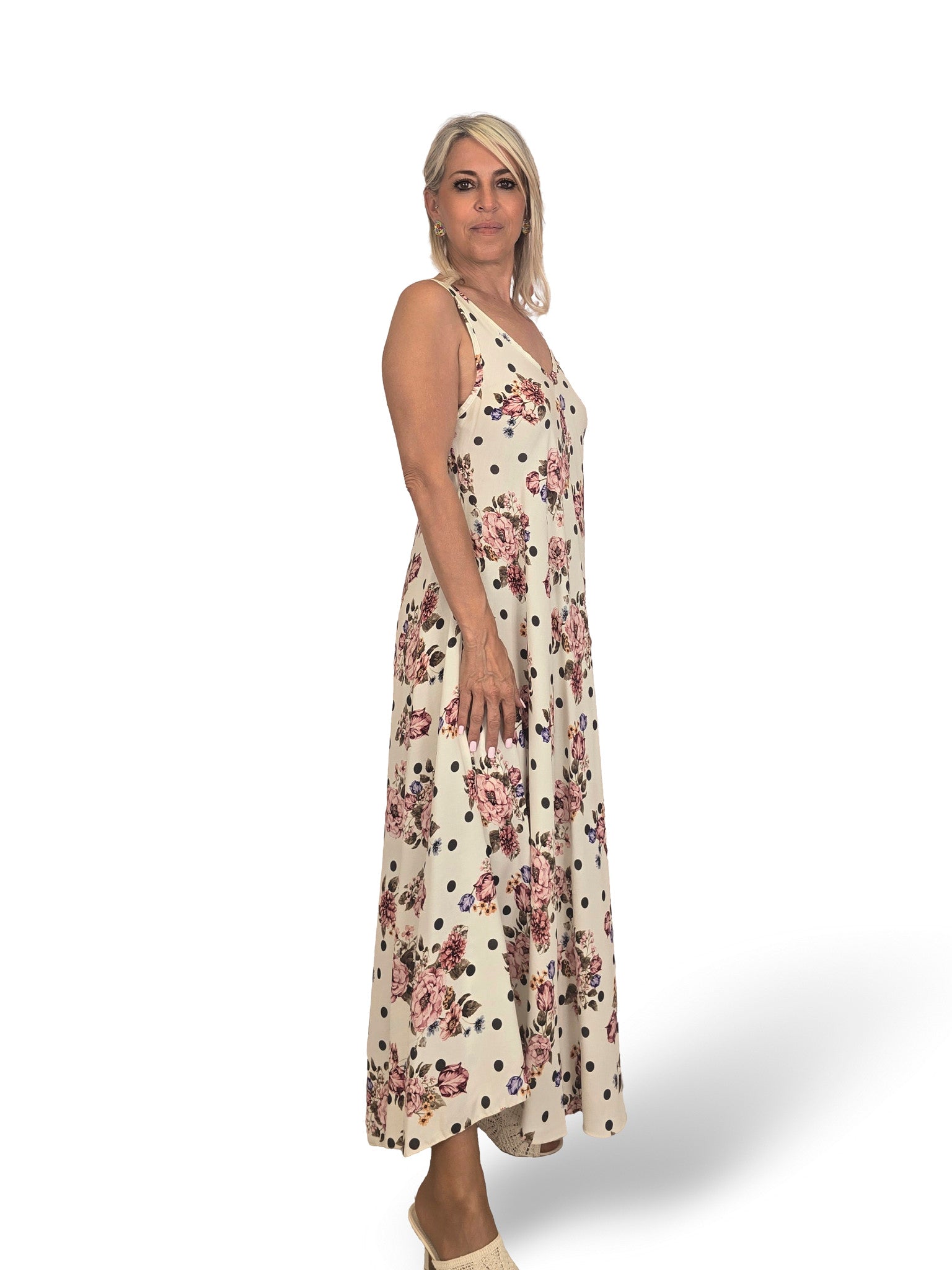 JOT Kleid mit Blumenmuster und Trägern