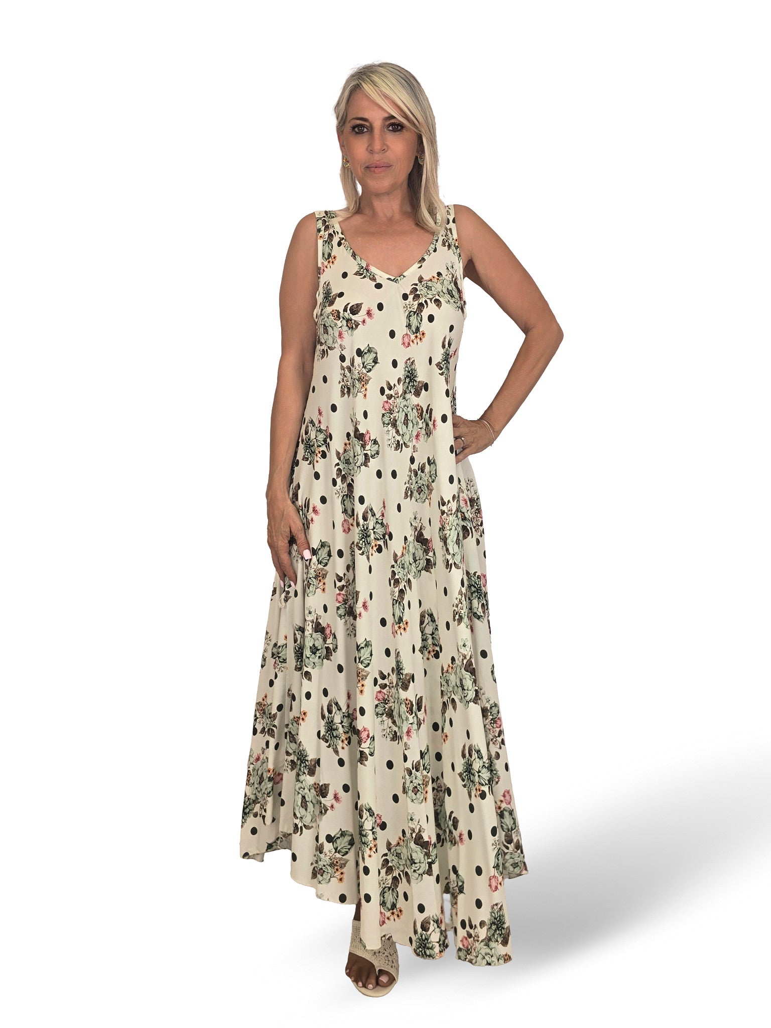 JOT Kleid mit Blumenmuster und Trägern