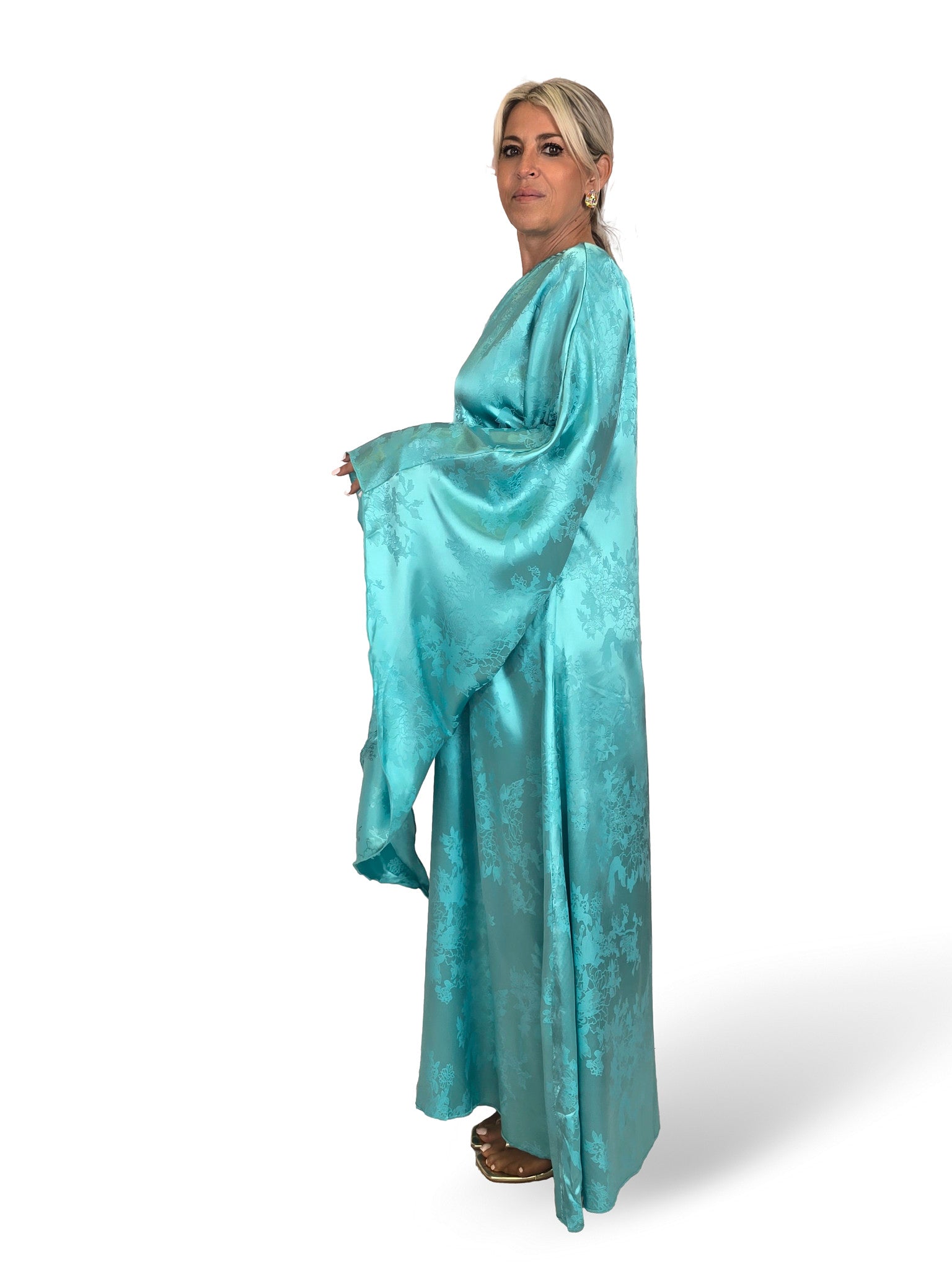 VESTIDO HADA SATEN BROCADO
